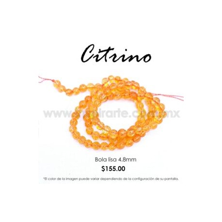 Citrino bola lisa 4.8 mm