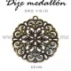 Dije medallón oro viejo