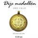 Dije medallón oro viejo 5.3 cms x 4.5 cms