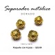 Separador metálico dorado 13 mm