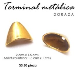 Terminal campana, dorada