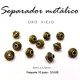 Separador bicono, oro viejo