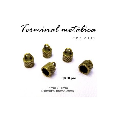Terminal metálica 8mm