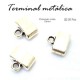 Terminal metálica rectangular 10mm