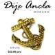 Dije ancla dorada