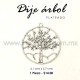 Dije árbol plateado 6.1cms x 5.7cms