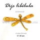 Dije Libélula Dorada 6 cm x 3.6 cm