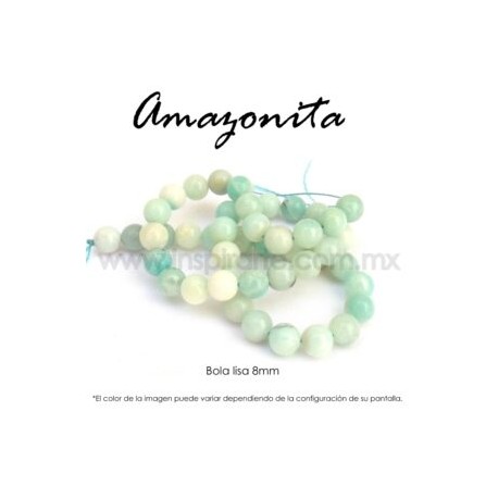 Amazonita bola lisa 8mm