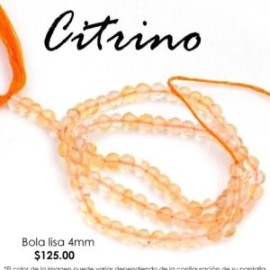 Citrino bola 4mm