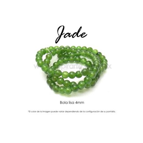 Jade, bola lisa 4mm