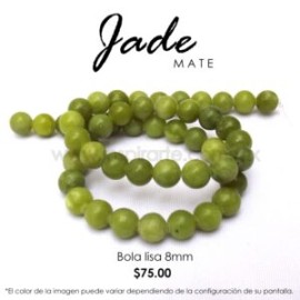 Jade, bola lisa 8mm