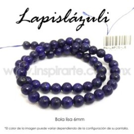 Lapislázuli, bola lisa 6mm