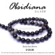 Obsidiana Silver, bola lisa 8mm