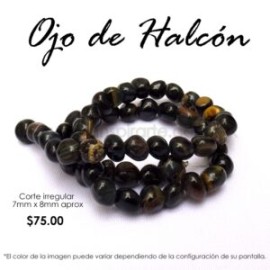 Ojo de Halcón, corte irregular 7mm x 8mm