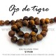 Ojo de Tigre bola facetada 10mm