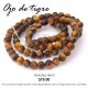 Ojo de tigre, bola lisa 4mm