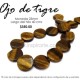 Ojo de tigre, moneda 25mm