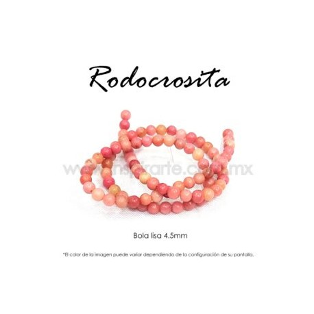 Rodocrosita bola lisa 4.5mm