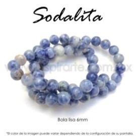 Sodalita, bola lisa 6mm