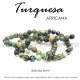 Turquesa africana bola lisa 6mm